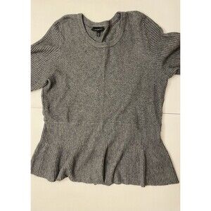 Lane Bryant Round Neck Top Women’s Size 26/28 Long Sleeve Pullover Gray